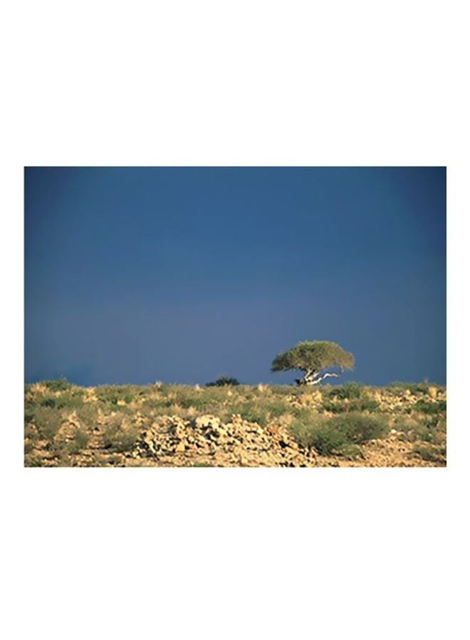 بوستر حائط للتزيين أزرق/أخضر/بيج 24x34سم