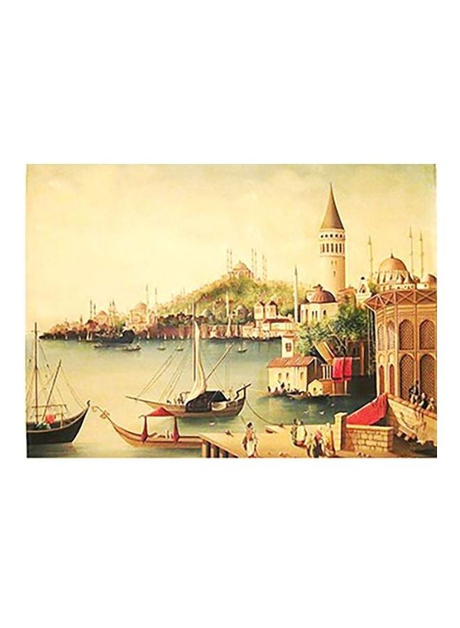 PHOTOBLOCK Decorative Wall Poster Yellow/Red/White 24x34cm