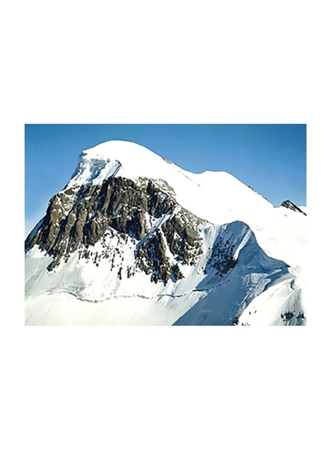 بوستر حائط للتزيين أزرق/أبيض/رمادي 24X34سم