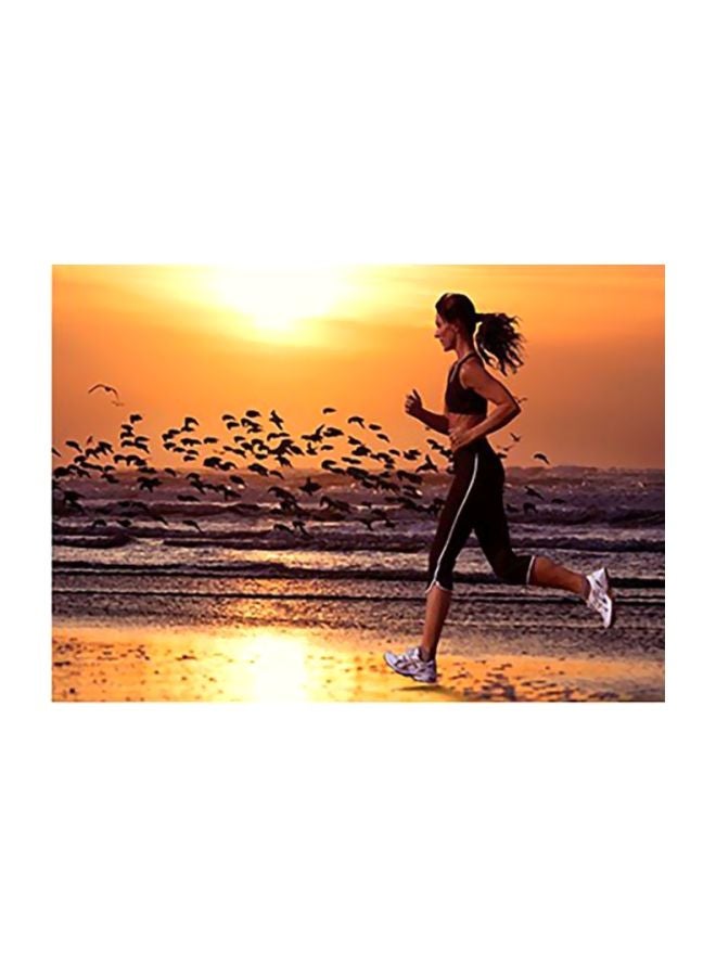 Decorative Wall Poster Orange/Brown/Black 40x60cm