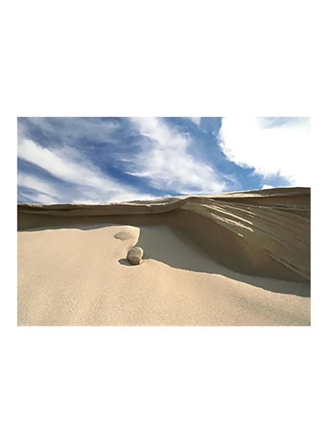 فوتو بلوك بوستر حائط للتزيين بيج/أبيض/أزرق 24x34سم