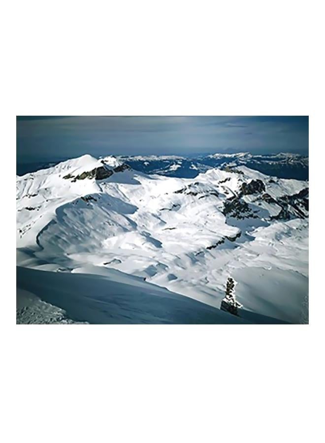 بوستر حائط للتزيين أزرق/ أبيض/أحمر 24x34سم