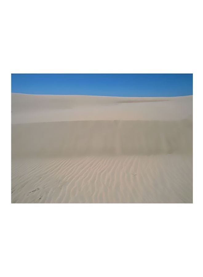 بوستر حائط للتزيين بيج / الأزرق 31x45سم