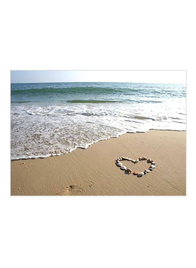 PHOTOBLOCK Decorative Wall Poster Beige/White/Green 24x34cm