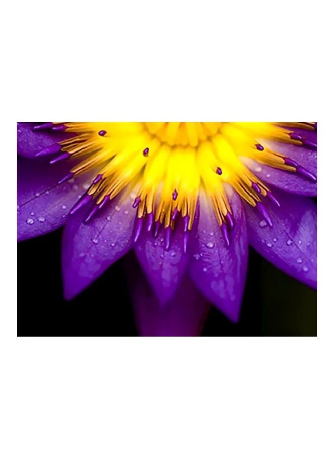 PHOTOBLOCK Decorative Wall Poster Yellow/Purple 24x34cm