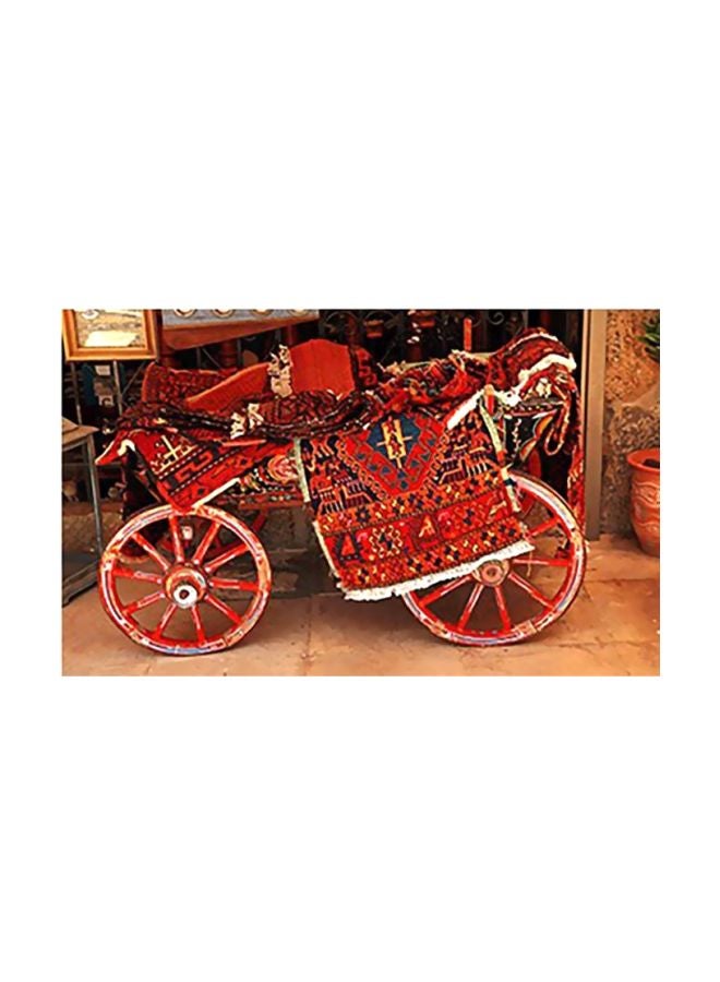 PHOTOBLOCK Decorative Wall Poster Red/Brown/White 31x45cm