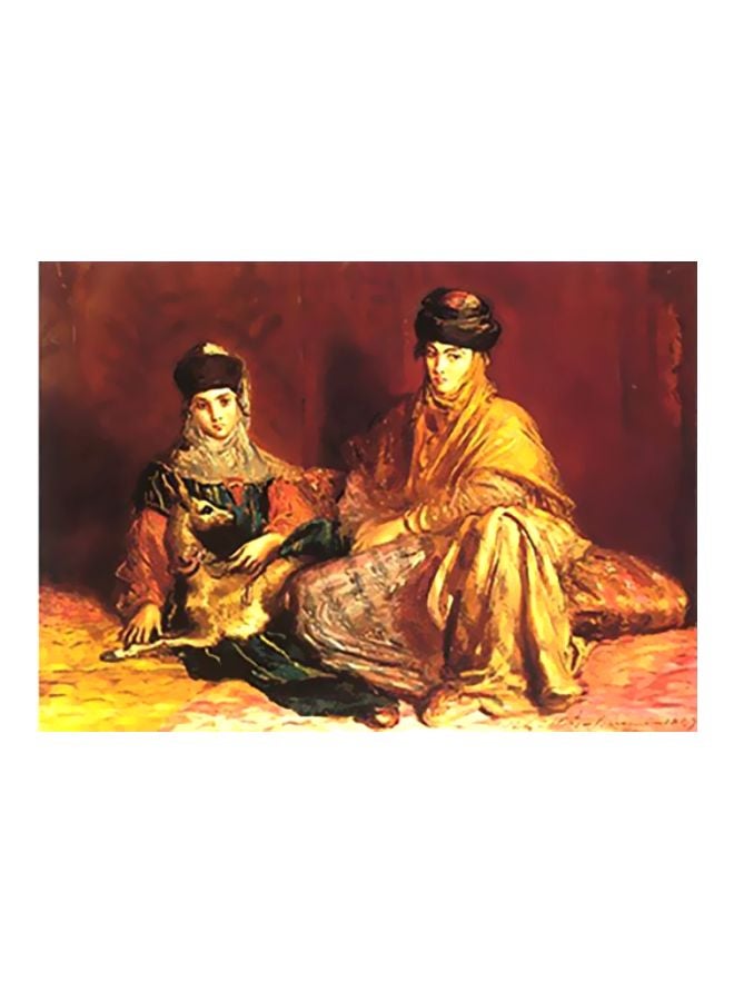PHOTOBLOCK Decorative Wall Poster Red/Gold/Brown 31x45cm