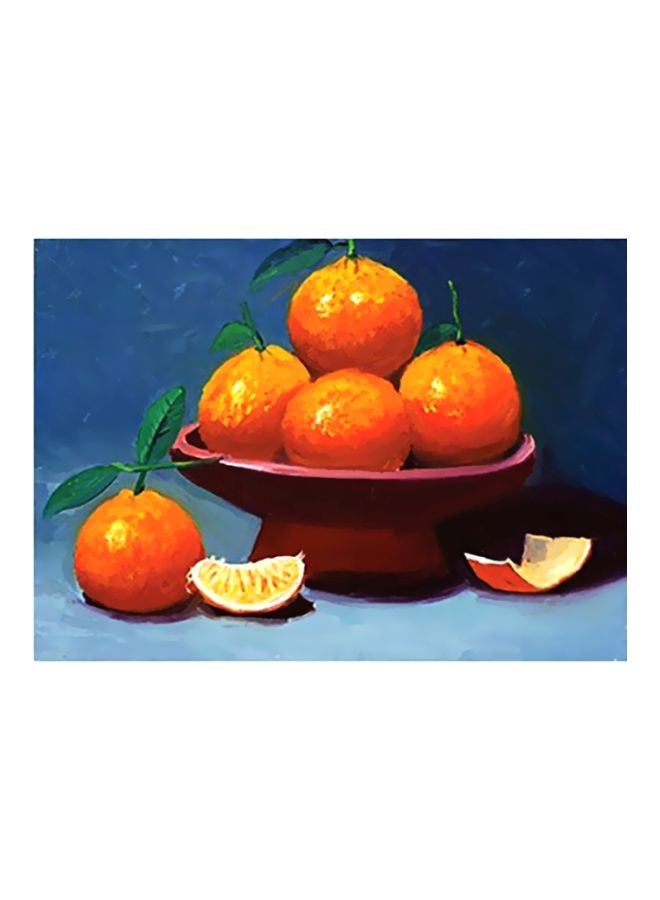 بوستر حائط للتزيين أزرق/برتقالي/أحمر 24x34سم