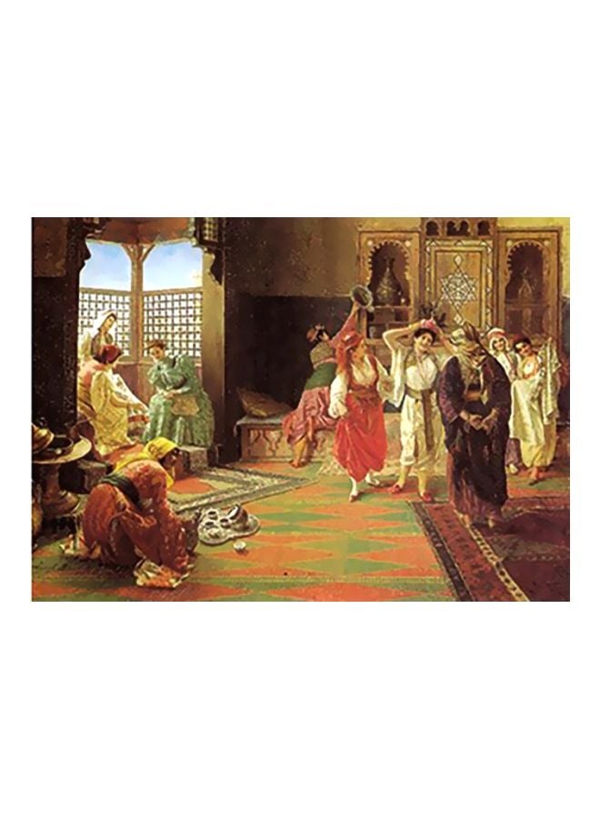 PHOTOBLOCK Decorative Wall Poster Brown/Red/White 31x45cm