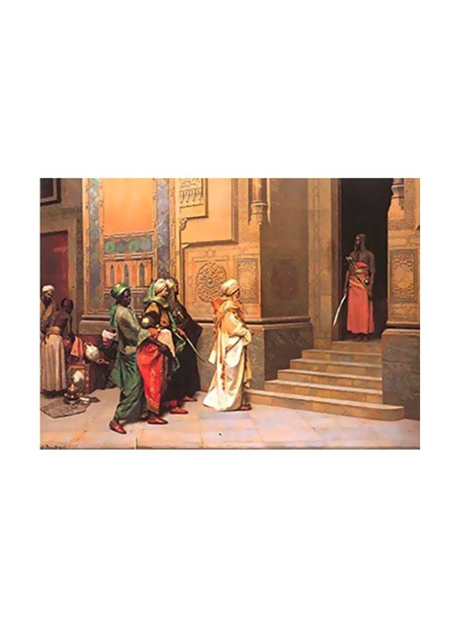 ملصقات جدارية للزينة ذهبي/ أحمر/ بيج 24x34سم