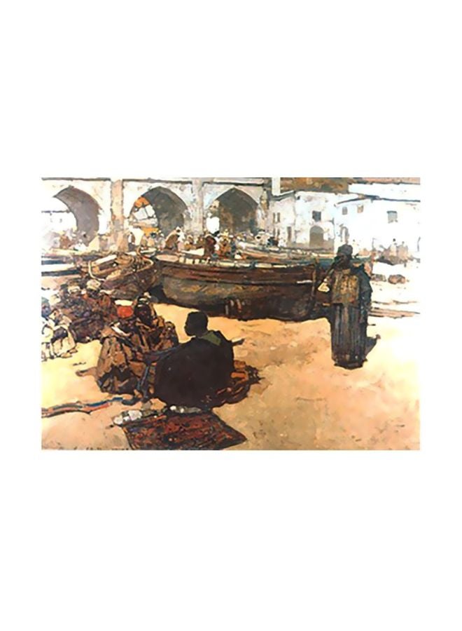 ملصقات جدارية للزينة أزرق/رمادي/بيج 18x24سم