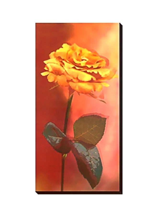 لوحة جدارية لتزيين الحائط مع إطار أصفر/ خوخي/ أخضر 15x15Ø³Ù†ØªÙŠÙ…ØªØ±