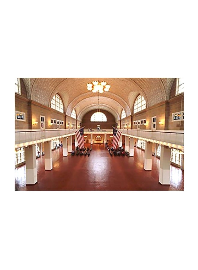 فوتو بلوك بوستر حائط للتزيين أبيض/بيج/بني 60x40سم