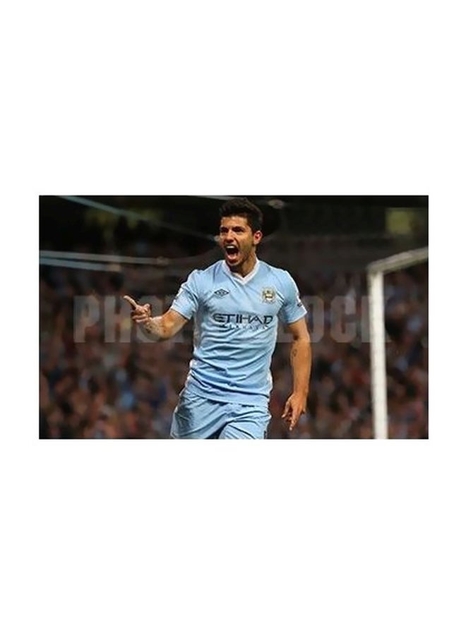 PHOTOBLOCK Decorative Wall Painting White/Blue/Black 24x18cm