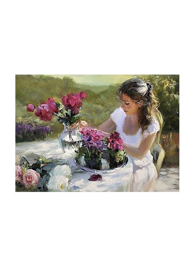 Decorative Wall Painting White/Pink/Purple 31x45cm