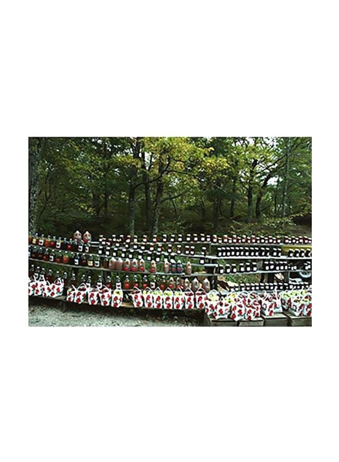 بوستر حائط للتزيين أخضر / أبيض / أسود 31x45سم