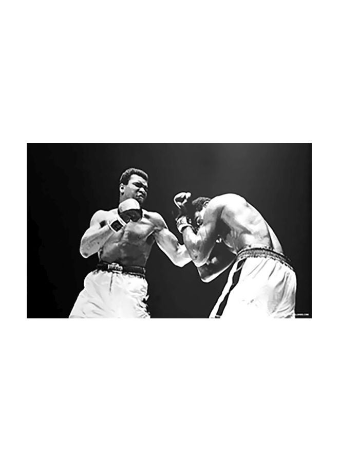 Decorative Wall Poster Grey/Black/White 31x45cm