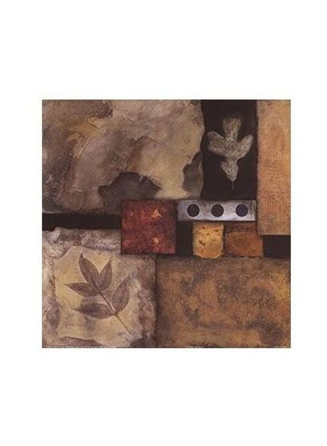 فوتو بلوك لوحة فنية لديكور الحائط أبيض/أسود/بني 15x15سم 