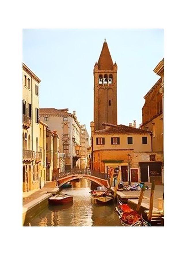 فوتو بلوك لوحة جدارية لتزيين الحائط مع إطار متعدد الألوان 24x18سم