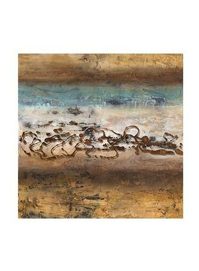 فوتو بلوك لوحة فنية لديكور الحائط أزرق/ بني/ بيج 15x15سم 