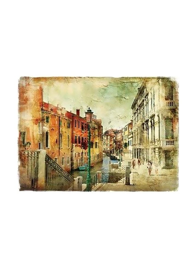 Decorative Wall Painting Multicolour 24x18cm