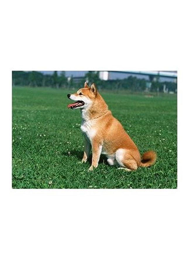 Decorative Wall Poster Brown/White/Green 24x18cm