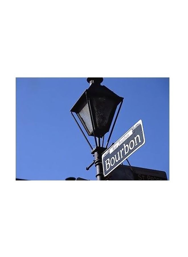 Decorative Wall Poster Brown/Beige/Blue 18x24cm