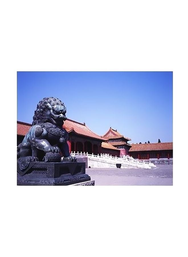 بوستر حائط للتزيين أزرق/رمادي 24x18سم