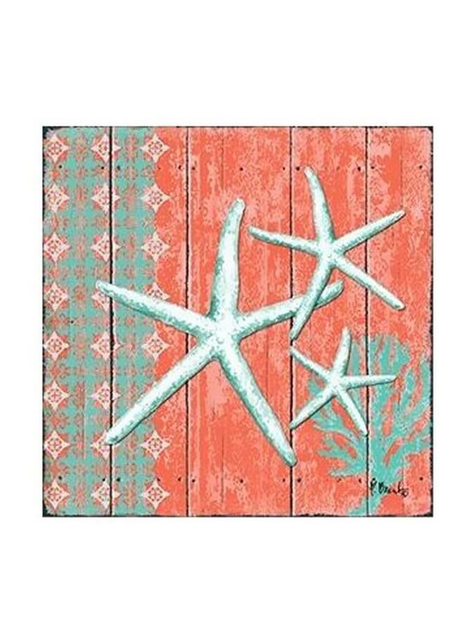 فوتو بلوك بوستر حائط للتزيين برتقالي/أخضر/أبيض 15x15سم