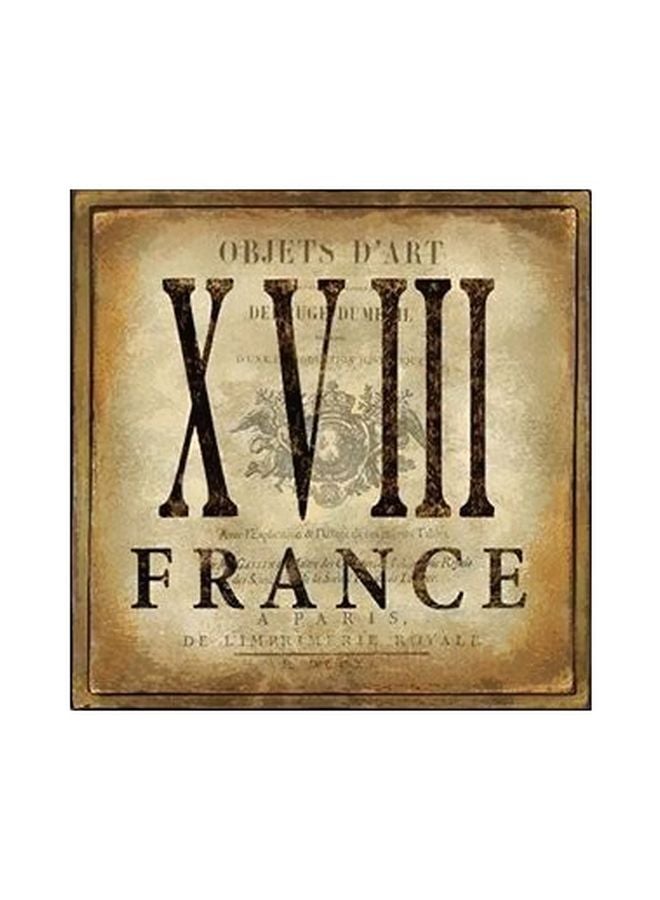 PHOTOBLOCK Decorative Wall Poster Beige/Brown 15x15cm