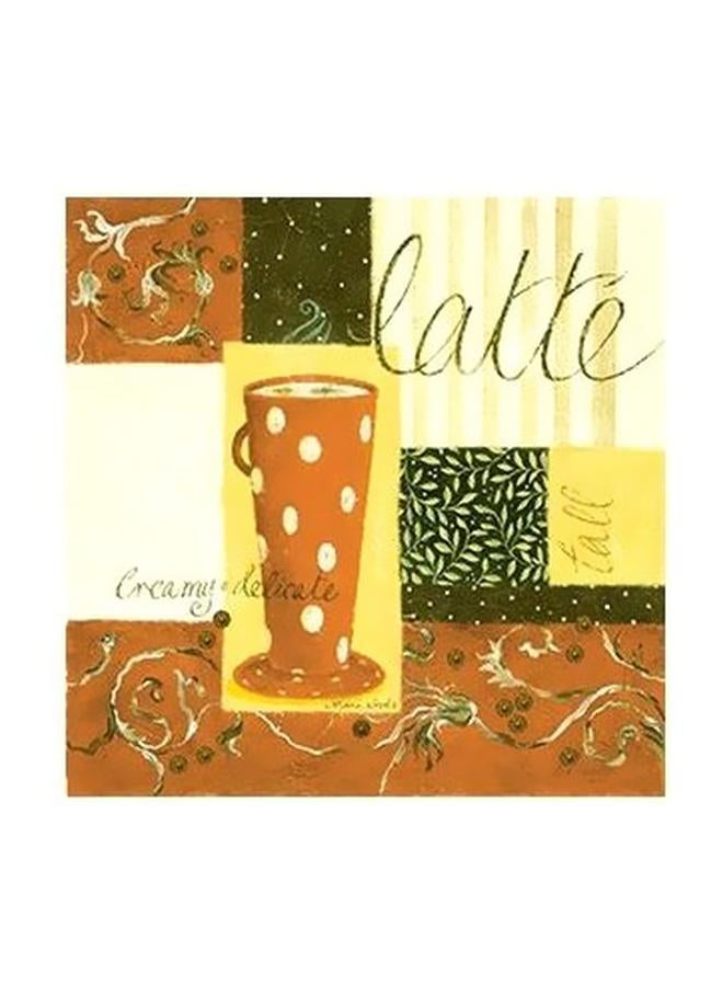 فوتو بلوك بوستر حائط للتزيين أصفر\بني\بيج 15x15سم