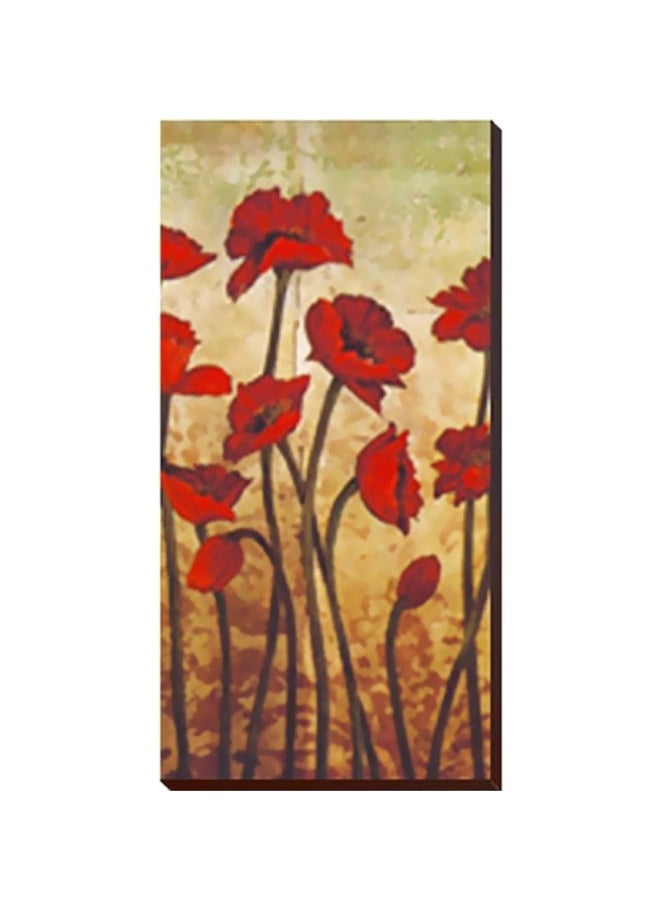 بوستر حائط للتزيين أحمر/أخضر/بيج 45x13سم