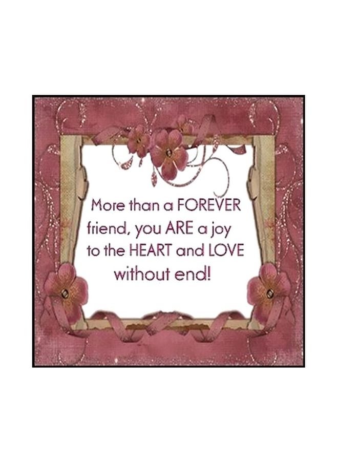 فوتو بلوك بوستر حائط للتزيين وردي/ أبيض/ بيج 15x15سم