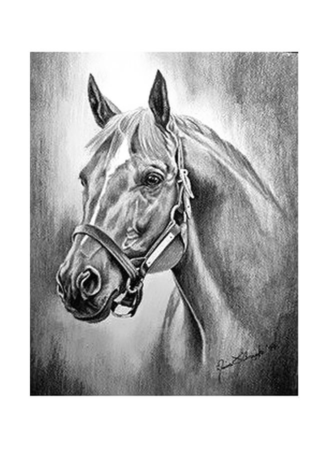 فوتو بلوك بوستر حائط للتزيين رمادي / أبيض / أسود 60x40سم