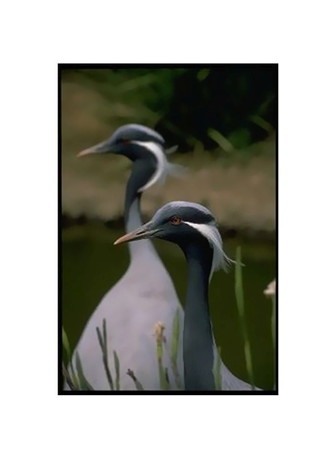 Decorative Wall Painting Grey/Black 34x24cm