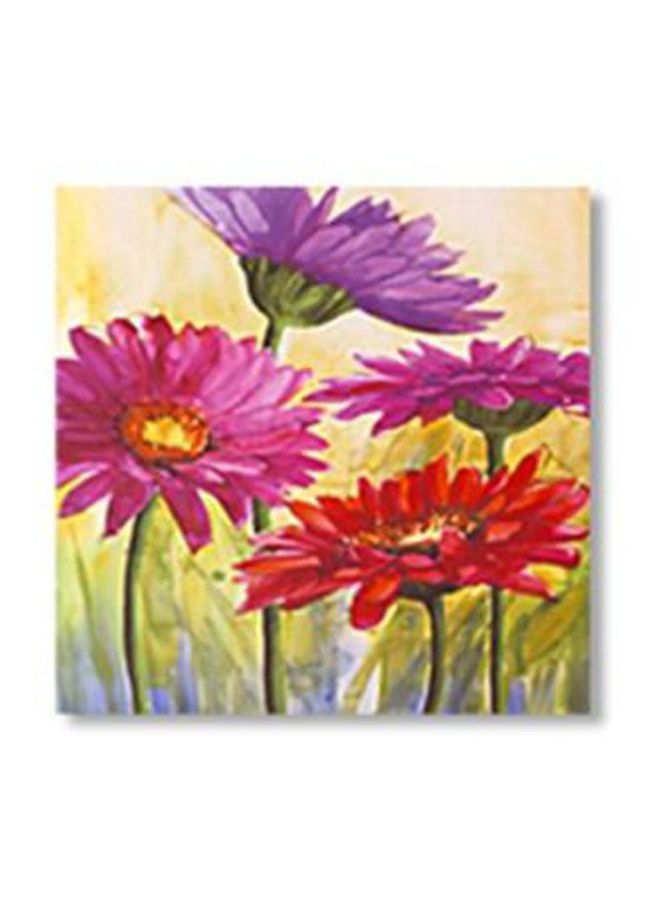 لوحة فنية لديكور الحائط أحمر/أخضر/وردي 30x30سم