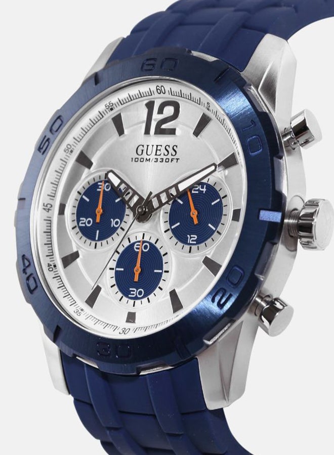 جس ساعة يد كرونوغراف بسوار مطاطي طراز W0864G6 للرجال - Image 4