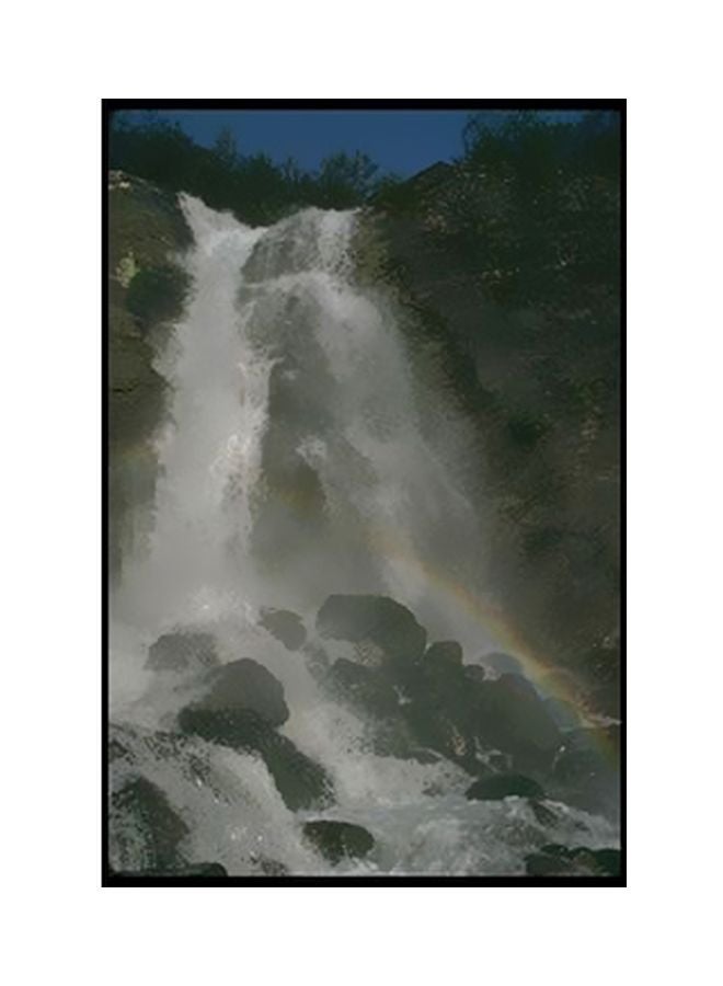 PHOTOBLOCK Decorative Wall Poster Black/Blue/Grey 15x20cm