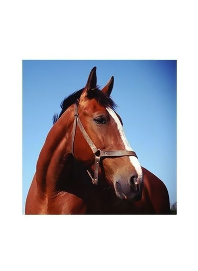 Decorative Wall Poster Blue/Brown 15x15cm