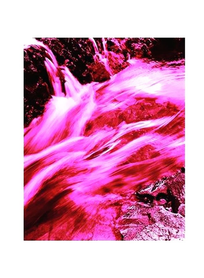 Decorative Wall Poster Pink/White/Black 15x20cm