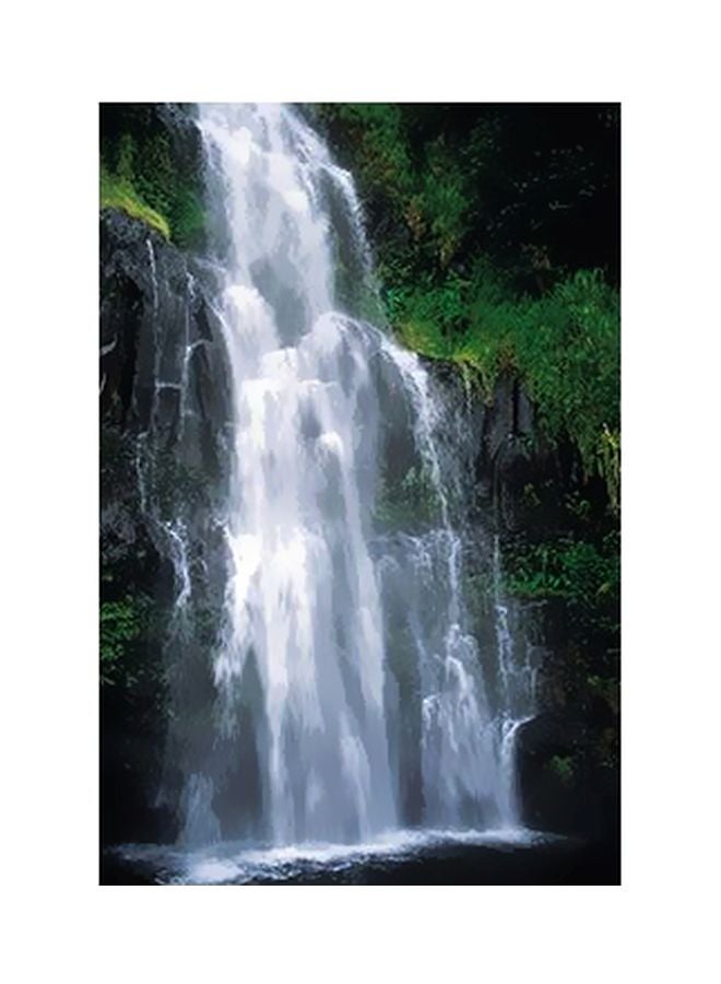 PHOTOBLOCK Decorative Wall Poster Green/White/Black 15x20cm