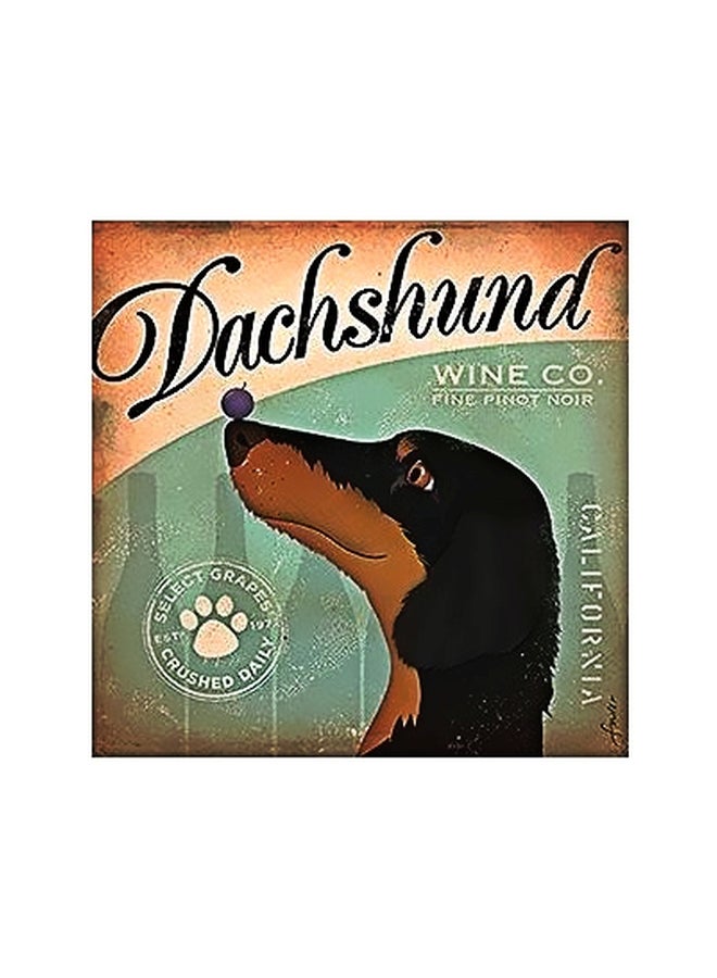 Decorative Wall Poster Brown/Black 15x15cm