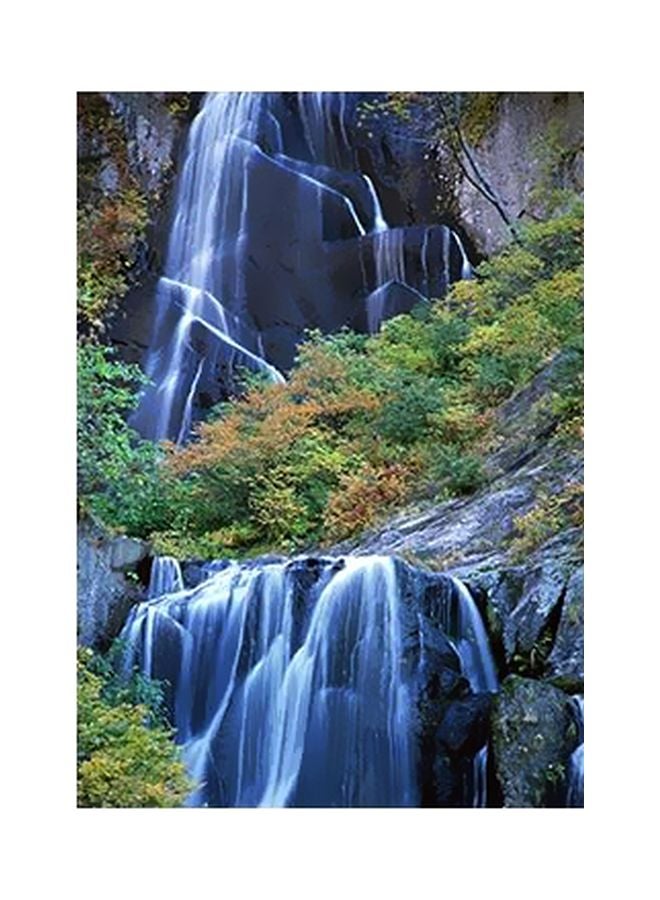 بوستر حائط للتزيين أخضر/أبيض/رمادي 15x20سم