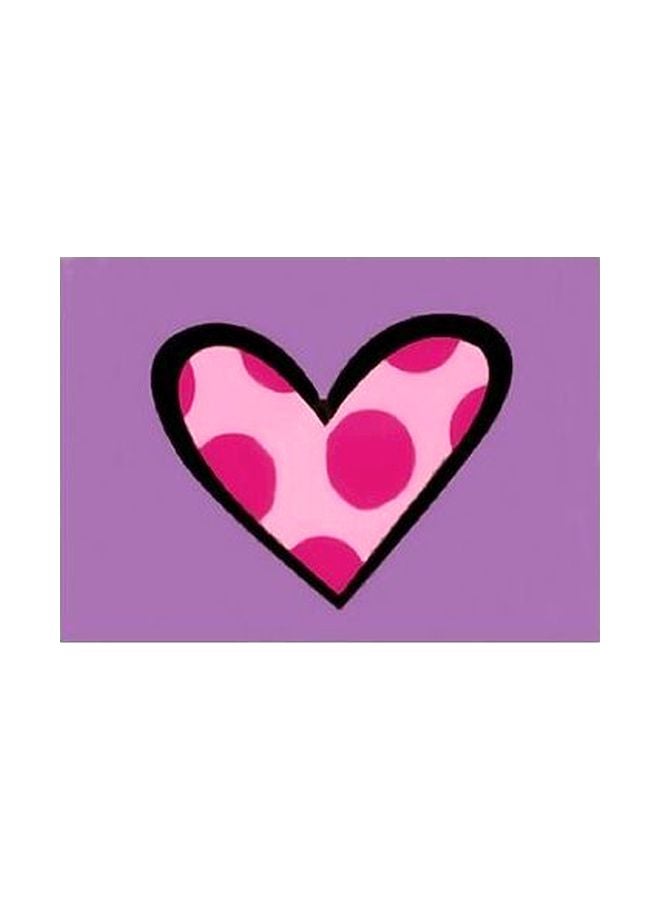 بوستر حائط للتزيين أرجواني/اسود/زهري 24x18سم