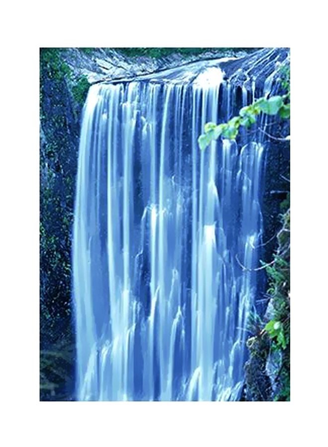 PHOTOBLOCK Decorative Wall Poster Blue/White/Green 15x20cm