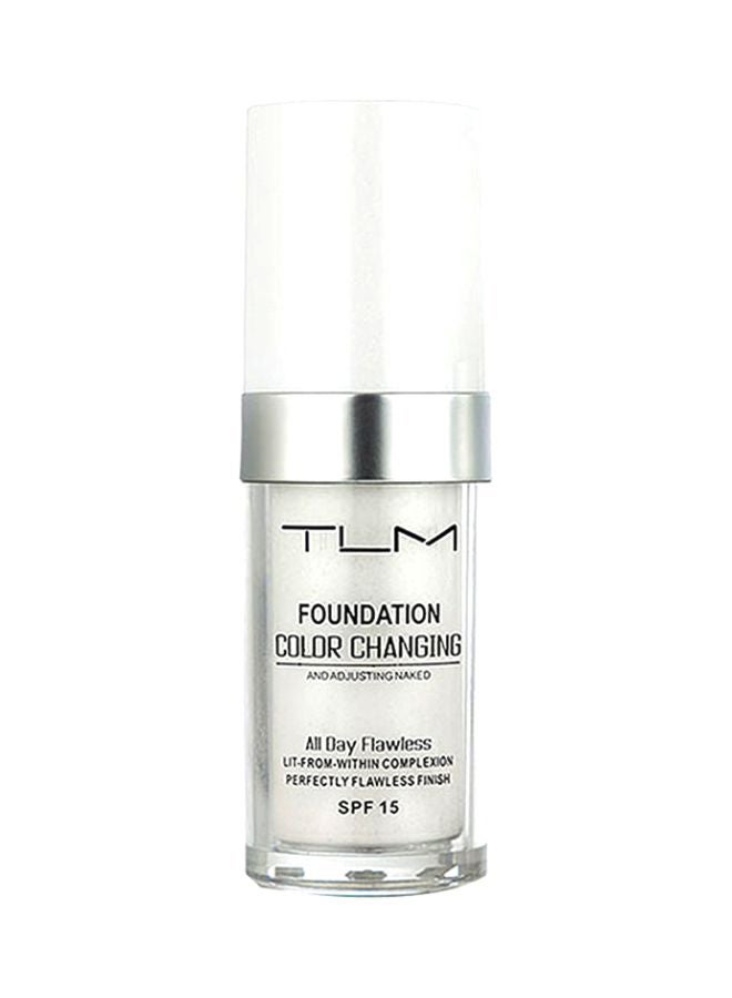 TLM - Foundation Color Changing All Day Flawless LIT-From-Within Complexion Perfectly Finish SPF 15 Clear - Image 1