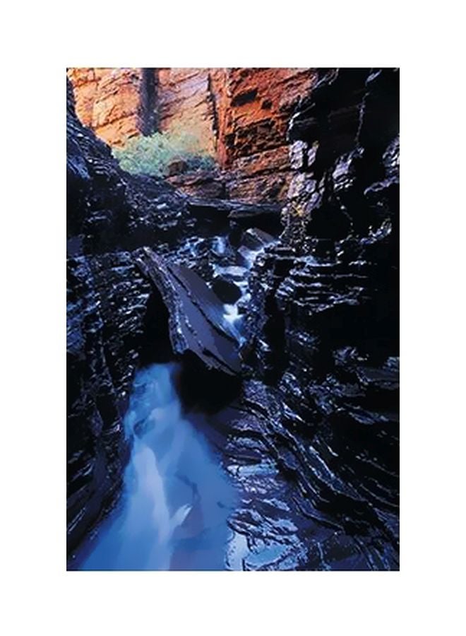 بوستر حائط للتزيين أسود/ أبيض/ بني 15x20سم