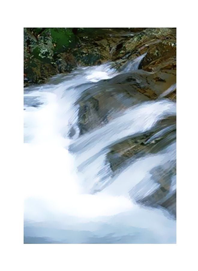 فوتو بلوك بوستر حائط للتزيين أبيض/أخضر/بني 15x20سم