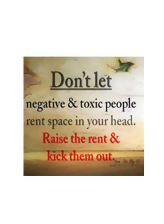 لوحة جدارية لتزيين الحائط مع إطار أحمر وأسود 24x24سم