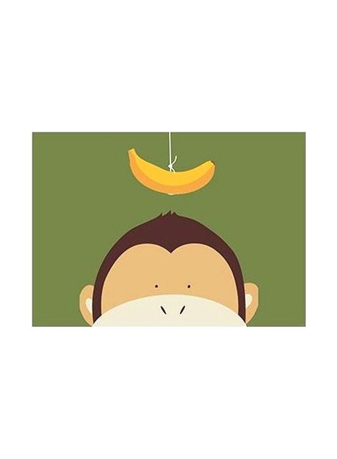 فوتو بلوك بوستر حائط للتزيين أخضر/بيج/بني 24x18سم